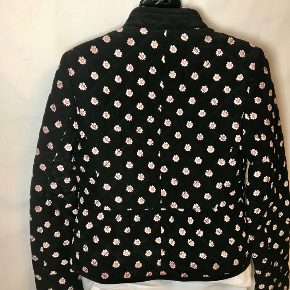KATE SPADE NEW YORK DITZY FLORAL SILK QUILTED JACKET SIZE 2 - Picture 3 of 7